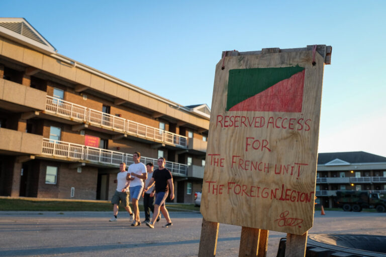 USA, Jacksonville, 2017-10-21. A dormitory for french soldiers during the Amphibious Bold Alligator Exercise organized b