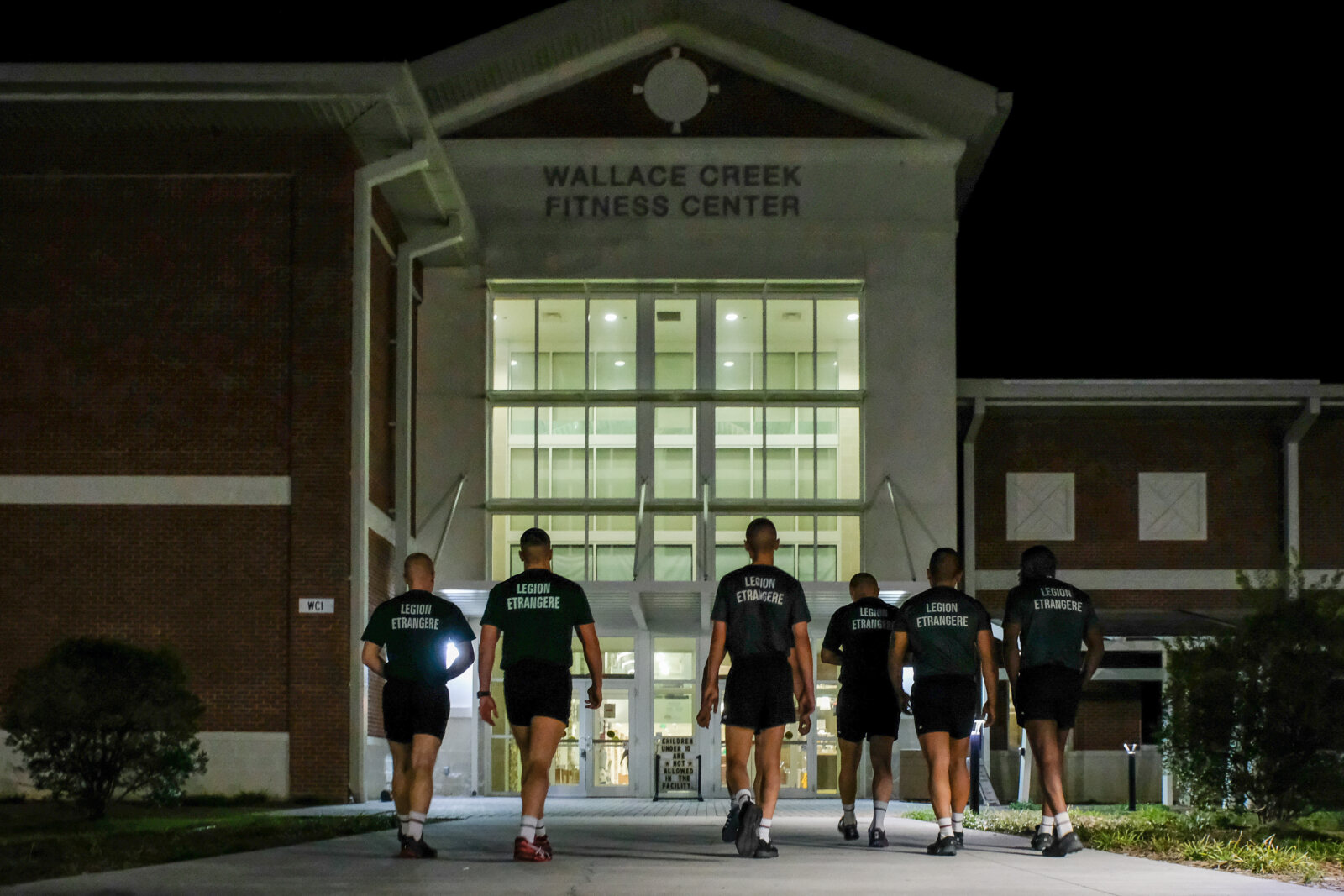 USA, Jacksonville, 2017-10-21. French soldier train in us fitness center before the Amphibious Bold Alligator Exercise o