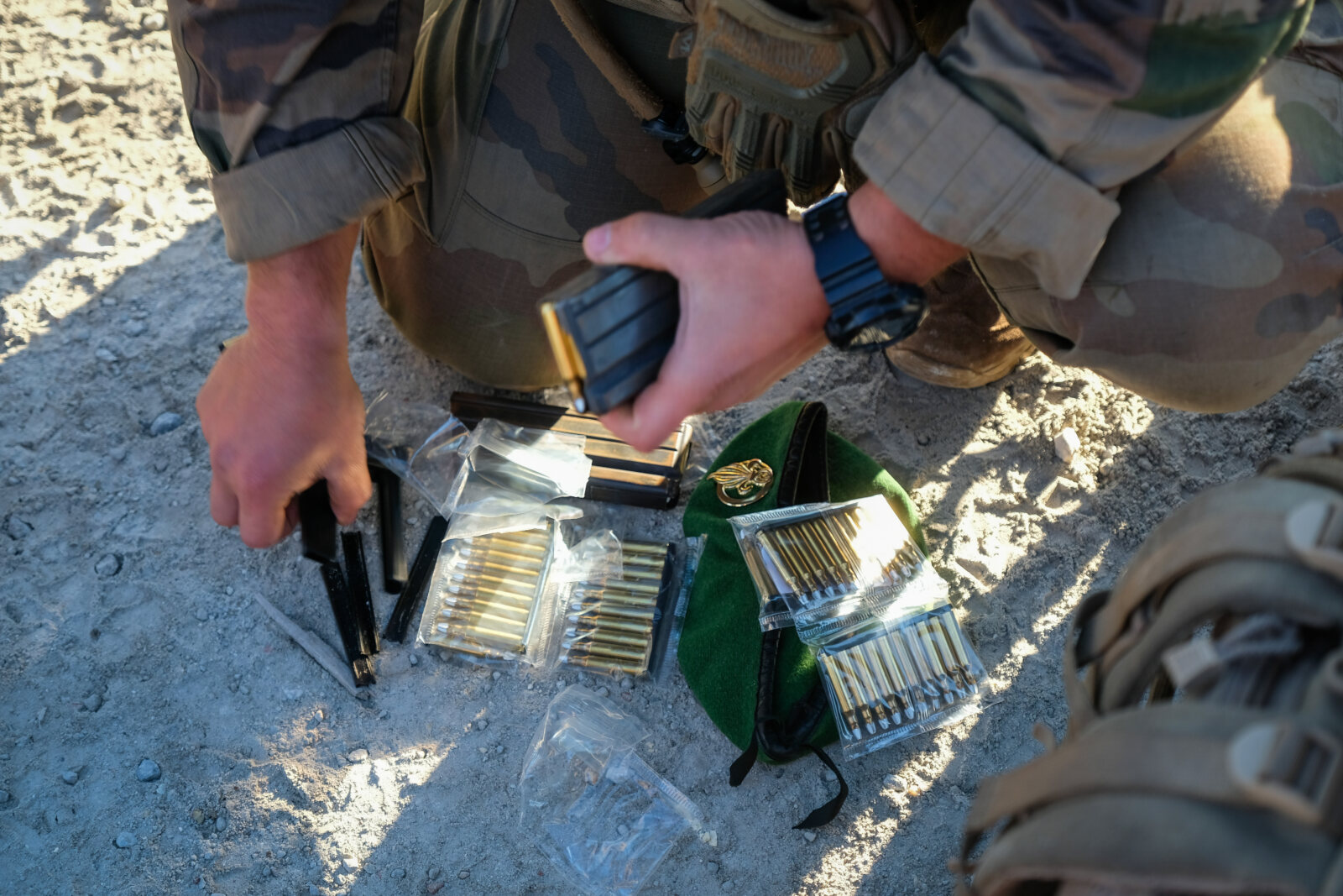 USA, Jacksonville, 2017-10-26. French soldiers from foreign legion training during the Amphibious Bold Alligator Exercis