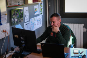 France, Castelnaudary, 2022-01-22. Training of foreign legion soldiers in south of France, at the 4th Regiment. Photogra