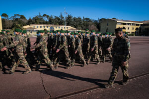 France, Castelnaudary, 2022-01-22. Training of foreign legion soldiers in south of France, at the 4th Regiment. Photogra