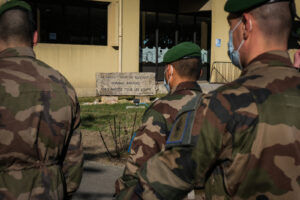 France, Castelnaudary, 2022-01-22. Training of foreign legion soldiers in south of France, at the 4th Regiment. Photogra