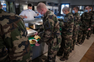 France, Castelnaudary, 2022-01-22. Training of foreign legion soldiers in south of France, at the 4th Regiment. Photogra