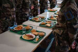 France, Castelnaudary, 2022-01-22. Training of foreign legion soldiers in south of France, at the 4th Regiment. Photogra