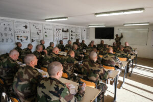 France, Castelnaudary, 2022-01-26. Training of foreign legion soldiers in south of France, at the 4th Regiment. Photogra