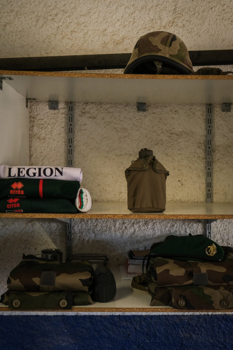 France, Castelnaudary, 2022-01-26. Training of foreign legion soldiers in south of France, at the 4th Regiment. Photogra
