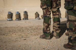 France, Castelnaudary, 2022-01-26. Training of foreign legion soldiers in south of France, at the 4th Regiment. Photogra