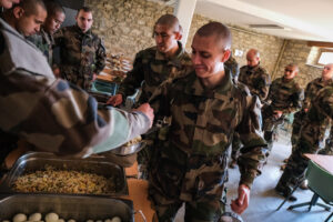 France, Castelnaudary, 2022-01-26. Training of foreign legion soldiers in south of France, at the 4th Regiment. Photogra