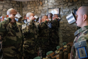 France, Castelnaudary, 2022-01-26. Training of foreign legion soldiers in south of France, at the 4th Regiment. Photogra