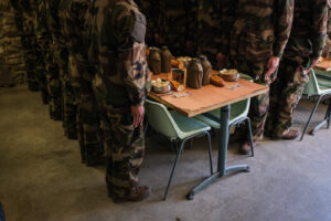 France, Castelnaudary, 2022-01-26. Training of foreign legion soldiers in south of France, at the 4th Regiment. Photogra