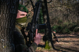 France, Castelnaudary, 2022-01-26. Training of foreign legion soldiers in south of France, at the 4th Regiment. Photogra