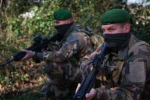 France, Castelnaudary, 2022-01-26. Training of foreign legion soldiers in south of France, at the 4th Regiment. Photogra