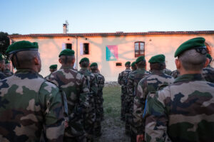 France, Castelnaudary, 2022-01-26. Training of foreign legion soldiers in south of France, at the 4th Regiment. Photogra