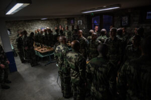 France, Castelnaudary, 2022-01-26. Training of foreign legion soldiers in south of France, at the 4th Regiment. Photogra