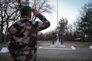 France, Castelnaudary, 2022-02-10. Training of foreign legion soldiers in south of France, at the 4th Regiment. Photogra