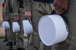 France, Castelnaudary, 2022-02-21. Training of foreign legion soldiers in south of France, at the 4th Regiment. Photogra