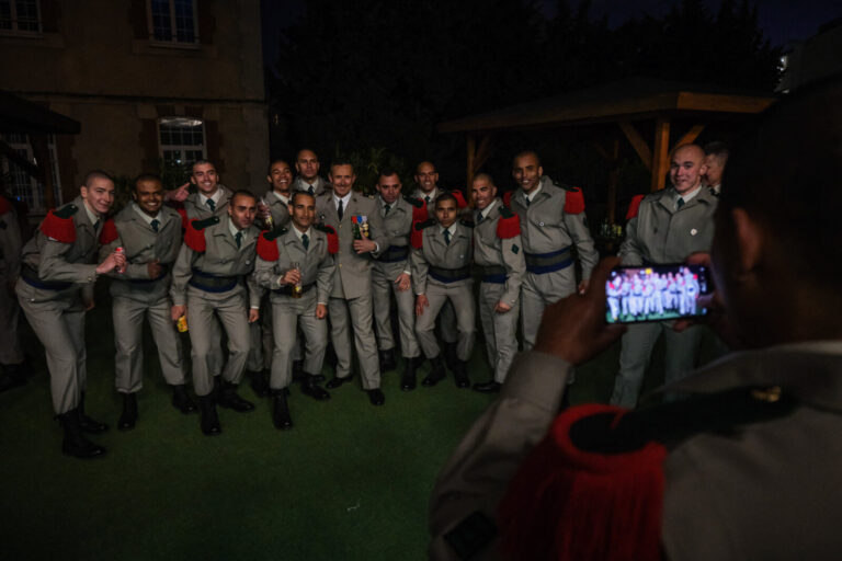 France, Castelnaudary, 2022-02-21. Training of foreign legion soldiers in south of France, at the 4th Regiment. Photogra