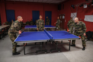 France, Formigueres, 2022-03-09. Training of foreign legion soldiers in south of France, at the 4th Regiment. Photograph