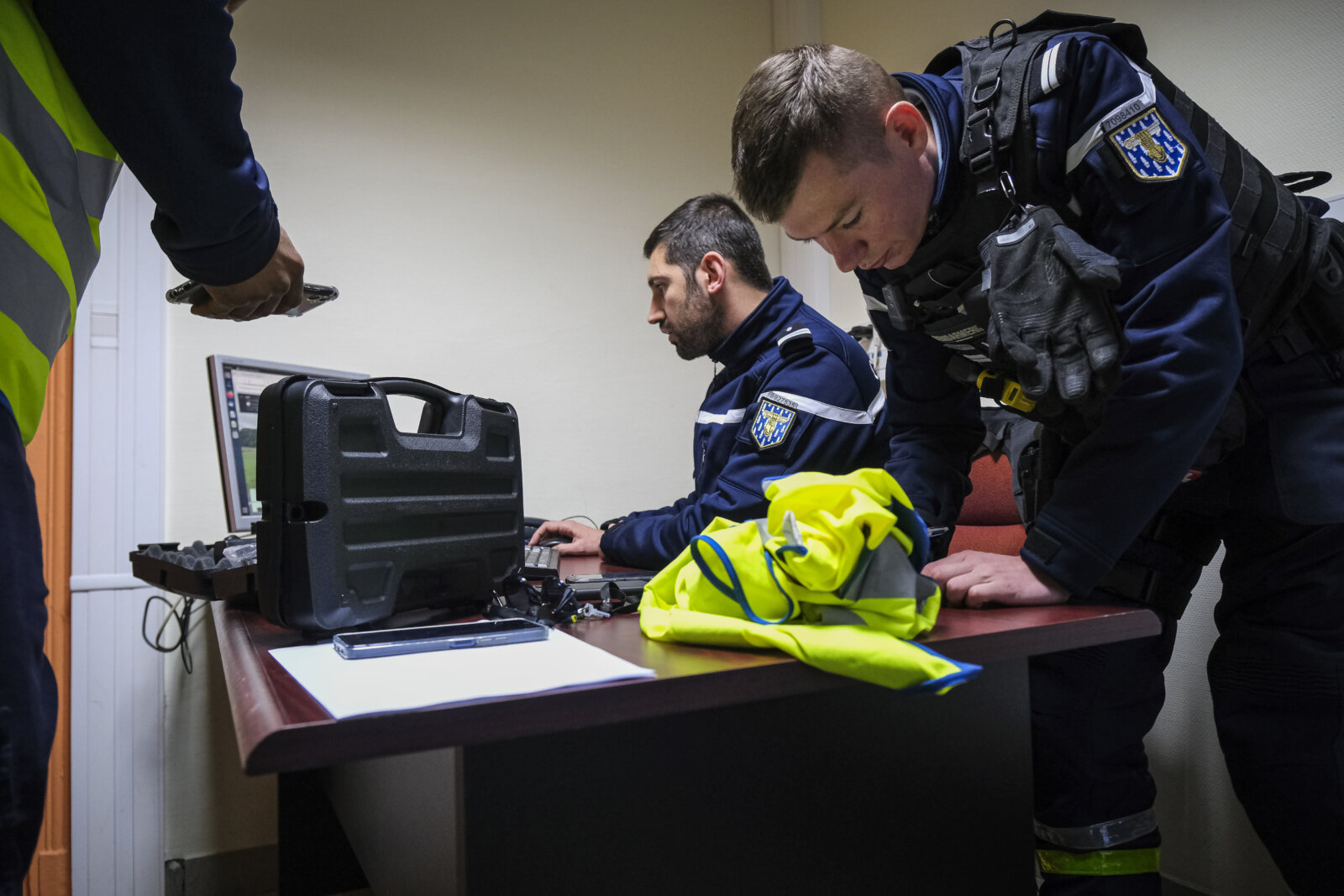 France, Melun, Mai 2024. Officer-students from the Melun school take part in their final exercise before joining a natio