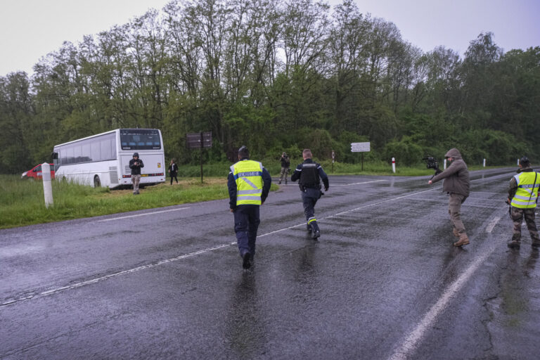 France, Melun, Mai 2024. Officer-students from the Melun school take part in their final exercise before joining a natio