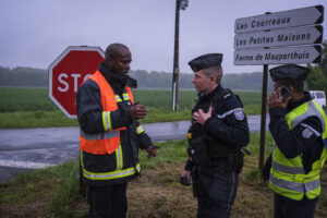 France, Melun, Mai 2024. Officer-students from the Melun school take part in their final exercise before joining a natio