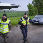 France, Melun, Mai 2024. Officer-students from the Melun school take part in their final exercise before joining a natio