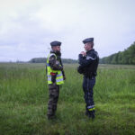France, Melun, Mai 2024. Officer-students from the Melun school take part in their final exercise before joining a natio