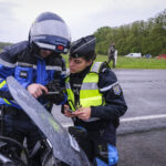 France, Melun, Mai 2024. Officer-students from the Melun school take part in their final exercise before joining a natio