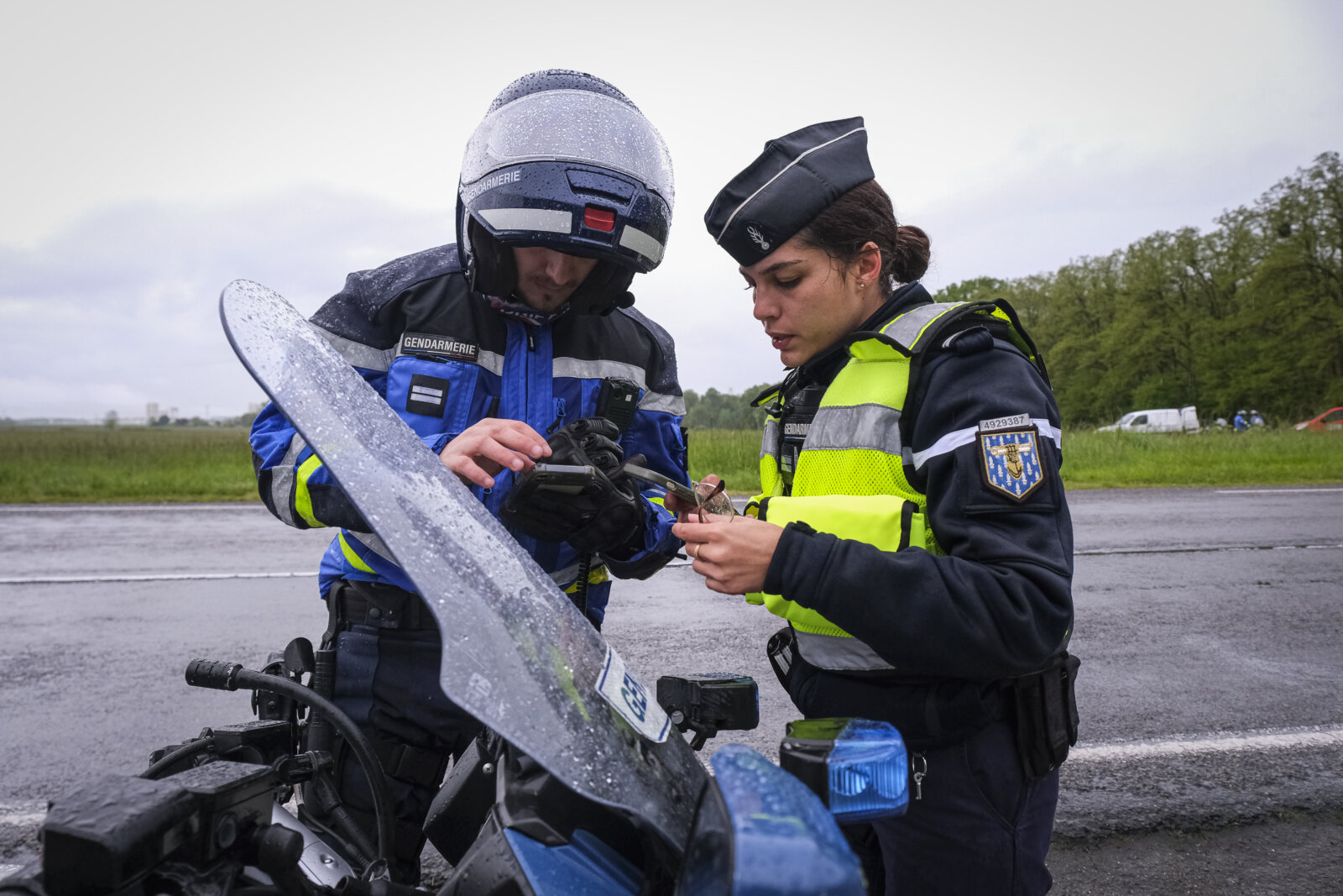 France, Melun, Mai 2024. Officer-students from the Melun school take part in their final exercise before joining a natio