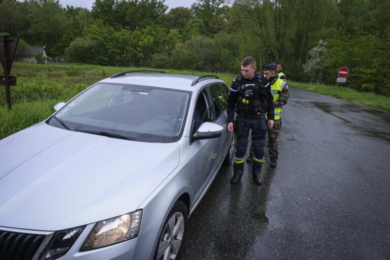 France, Melun, Mai 2024. Officer-students from the Melun school take part in their final exercise before joining a natio