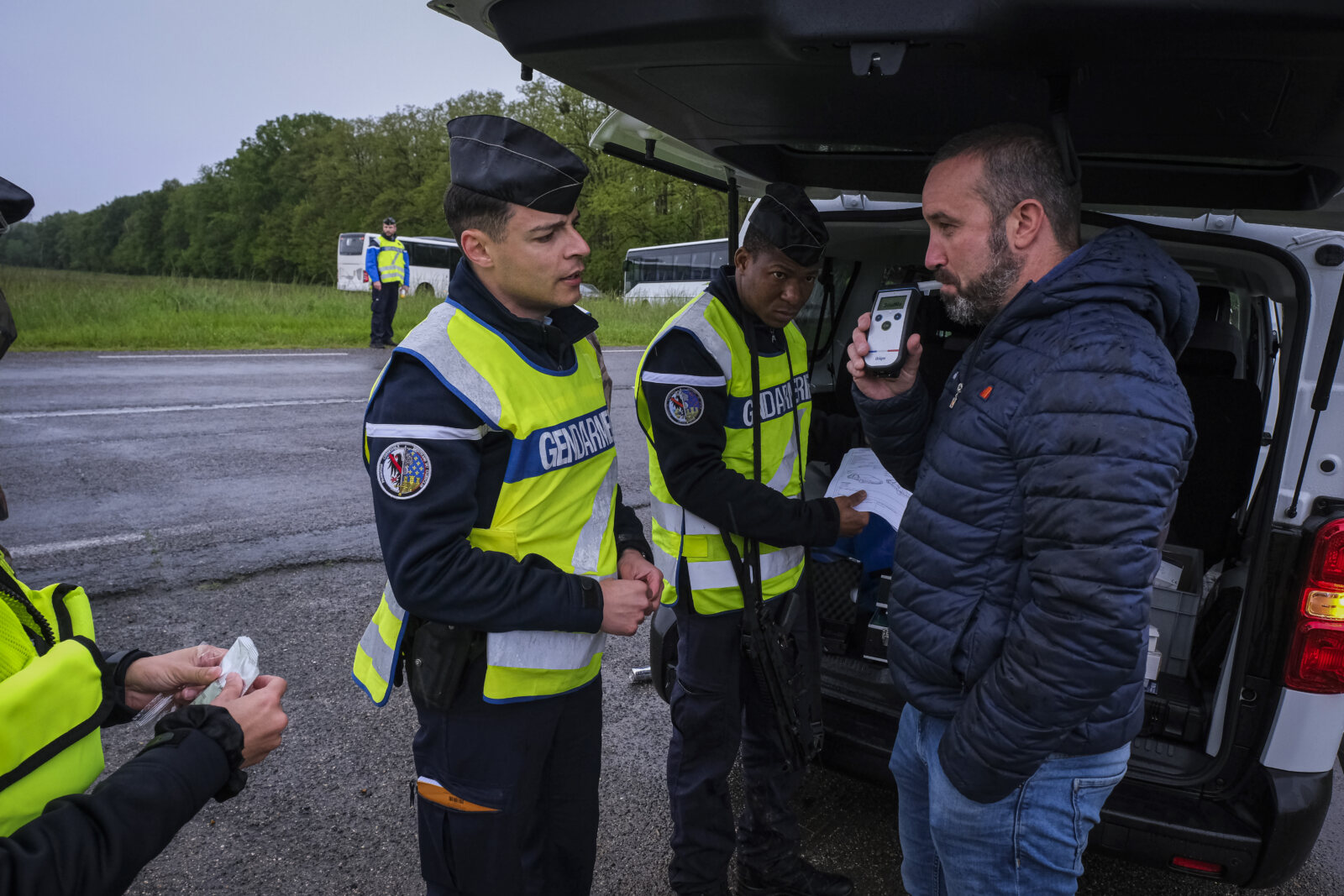 France, Melun, Mai 2024. Officer-students from the Melun school take part in their final exercise before joining a natio