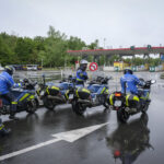 France, Melun, Mai 2024. Officer-students from the Melun school take part in their final exercise before joining a natio