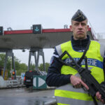 France, Melun, Mai 2024. Officer-students from the Melun school take part in their final exercise before joining a natio