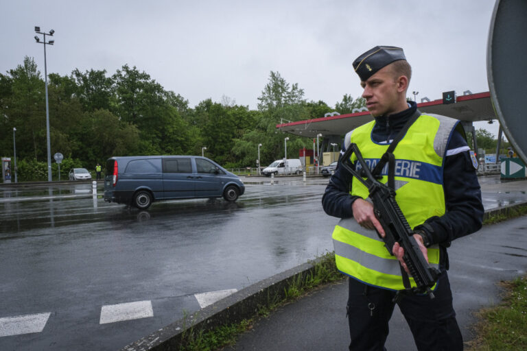 France, Melun, Mai 2024. Officer-students from the Melun school take part in their final exercise before joining a natio