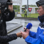France, Melun, Mai 2024. Officer-students from the Melun school take part in their final exercise before joining a natio