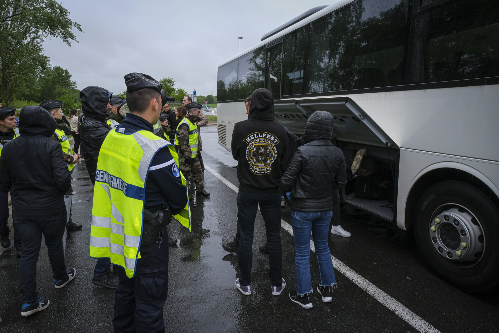 France, Melun, Mai 2024. Officer-students from the Melun school take part in their final exercise before joining a natio