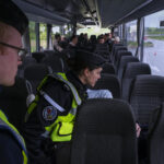 France, Melun, Mai 2024. Officer-students from the Melun school take part in their final exercise before joining a natio