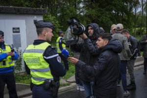 France, Melun, Mai 2024. Officer-students from the Melun school take part in their final exercise before joining a natio