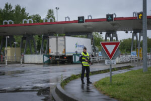 France, Melun, Mai 2024. Officer-students from the Melun school take part in their final exercise before joining a natio