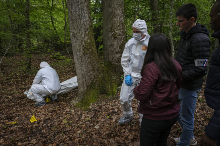 France, Melun, Mai 2024. Officer-students from the Melun school take part in their final exercise before joining a natio