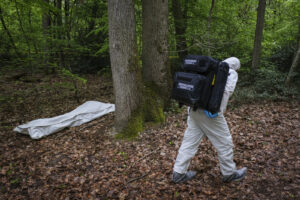 France, Melun, Mai 2024. Officer-students from the Melun school take part in their final exercise before joining a natio