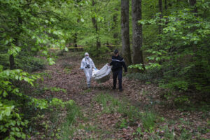 France, Melun, Mai 2024. Officer-students from the Melun school take part in their final exercise before joining a natio