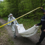 France, Melun, Mai 2024. Officer-students from the Melun school take part in their final exercise before joining a natio