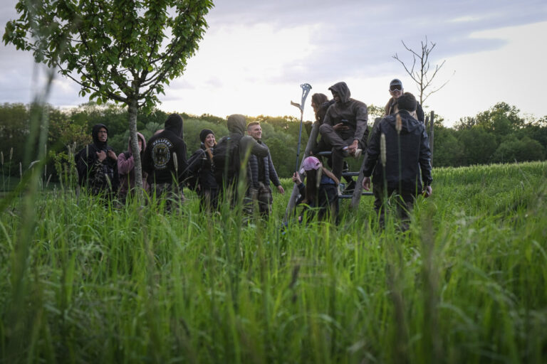 France, Melun, Mai 2024. Officer-students from the Melun school take part in their final exercise before joining a natio
