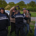 France, Melun, Mai 2024. Officer-students from the Melun school take part in their final exercise before joining a natio