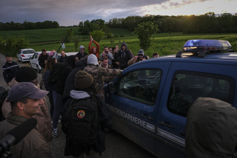 France, Melun, Mai 2024. Officer-students from the Melun school take part in their final exercise before joining a natio