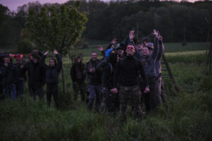France, Melun, Mai 2024. Officer-students from the Melun school take part in their final exercise before joining a natio
