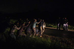 France, Melun, Mai 2024. Officer-students from the Melun school take part in their final exercise before joining a natio