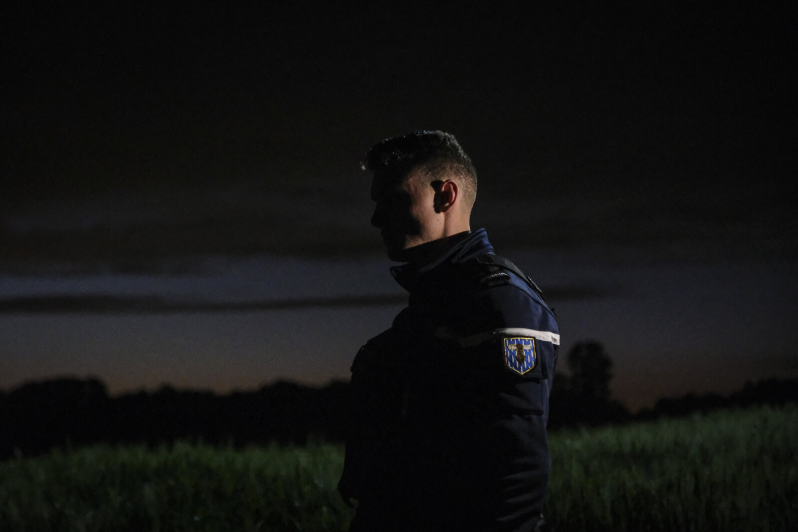 France, Melun, Mai 2024. Officer-students from the Melun school take part in their final exercise before joining a natio