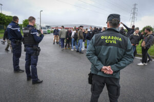 France, Melun, Mai 2024. Officer-students from the Melun school take part in their final exercise before joining a natio